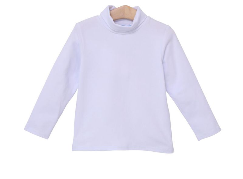 Taylor Game Day Turtleneck-White