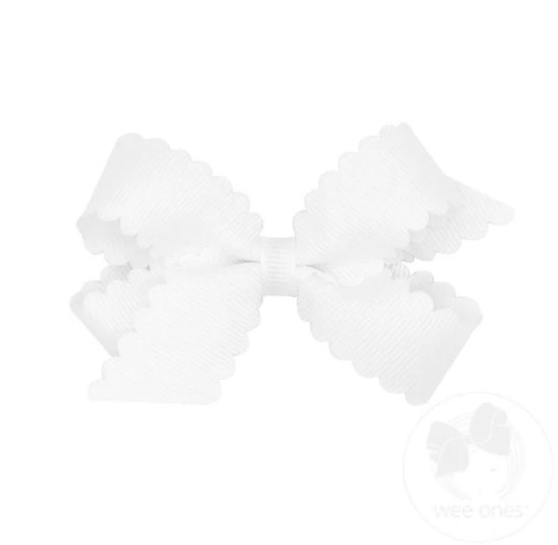 Wee Ones Mini Scallop Edge Hairbow