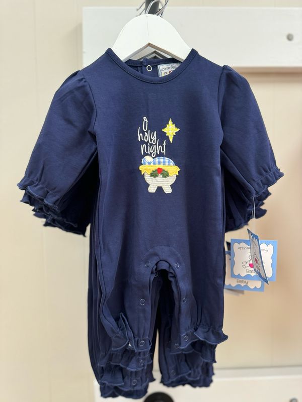 O Holy Night Girls Romper