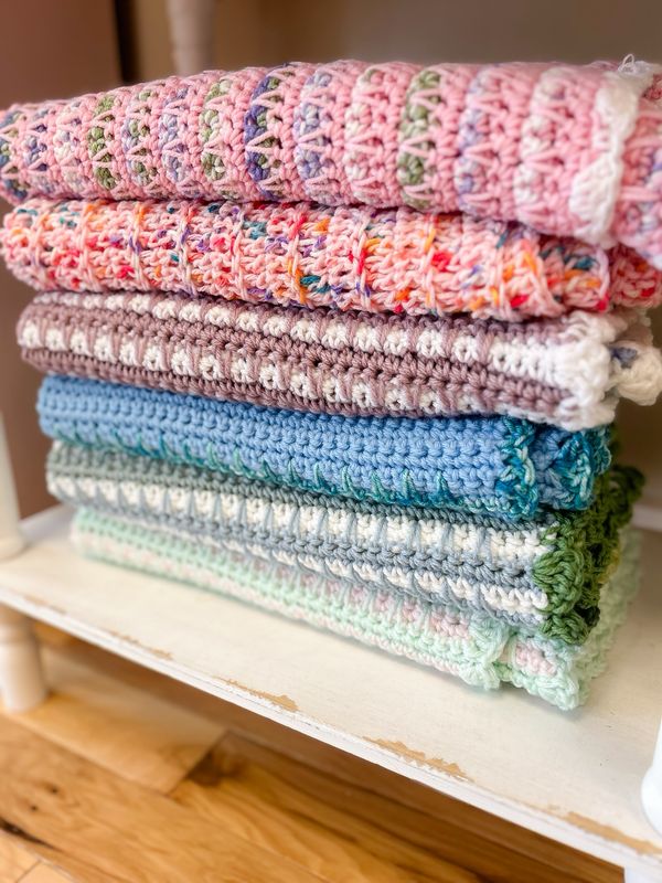 Locally Made, Hand Crocheted Baby Blanket