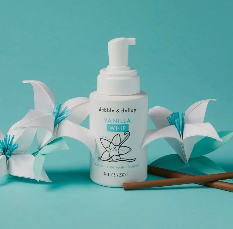 Dabble &amp; Dollop All-Natural Vanilla Foaming Shampoo &amp; Body Whip
