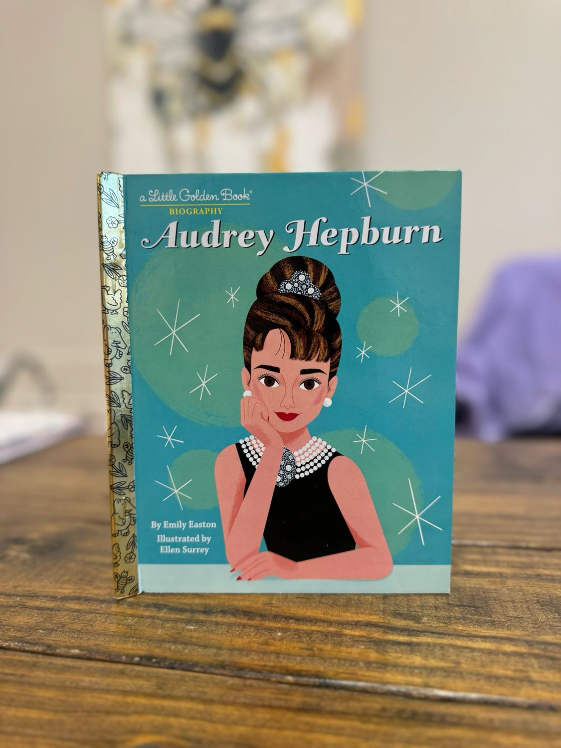 Audrey Hepburn: A Little Golden Book Biography - by Emily Easton (Hardcover)