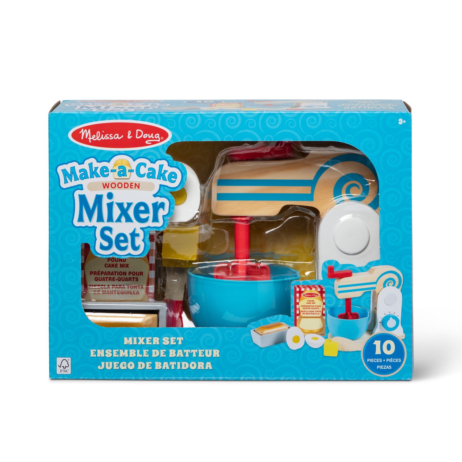 Make-a-Cake Wooden Mixer Set