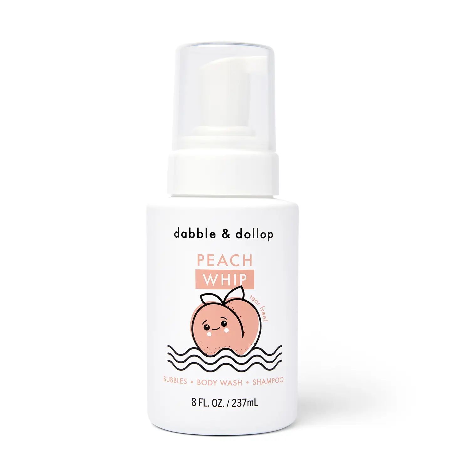 Dabble &amp; Dollop All-Natural Peach Foaming Shampoo &amp; Body Whip
