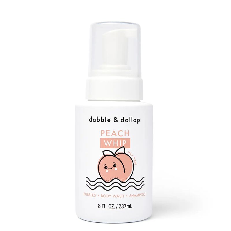 Dabble &amp; Dollop All-Natural Peach Foaming Shampoo &amp; Body Whip