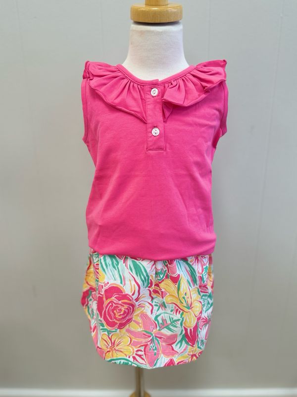 Pink Lily Skirt Set