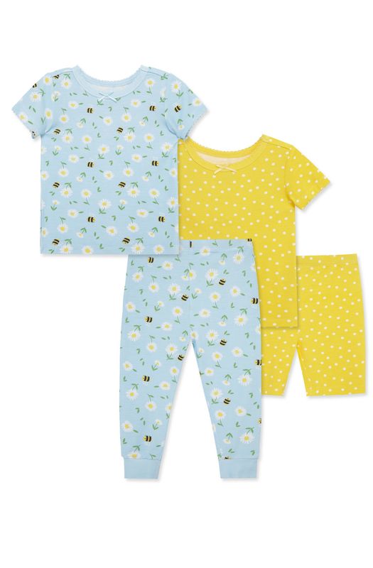 Daisy/Bee 4-Piece Bamboo PJ Set