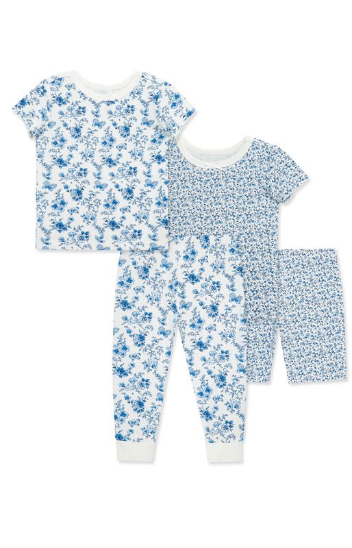 Blue Garden 4-Piece Bamboo PJ Set