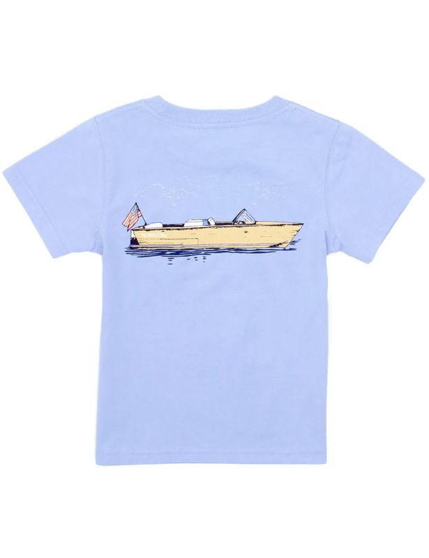Properly Tied Boating Tradition Tee- Light Blue