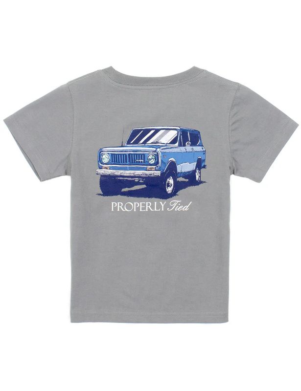 Properly Tied Joyride Tee- Battleship Grey