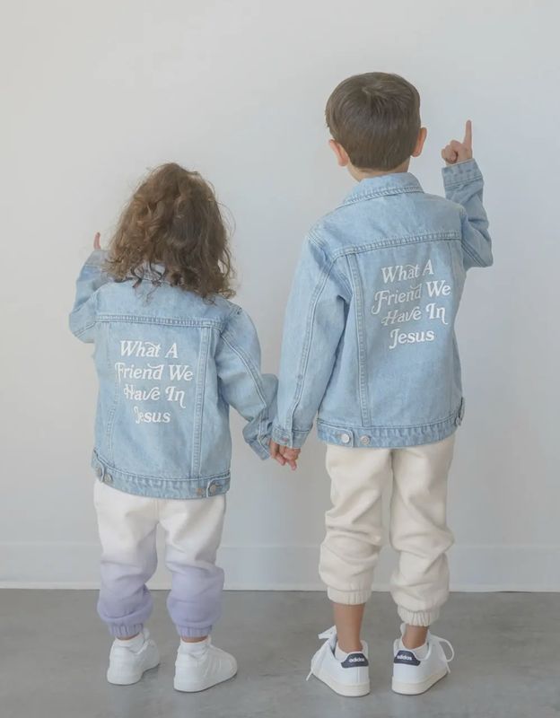 What A Friend In Jesus Denim Jacket