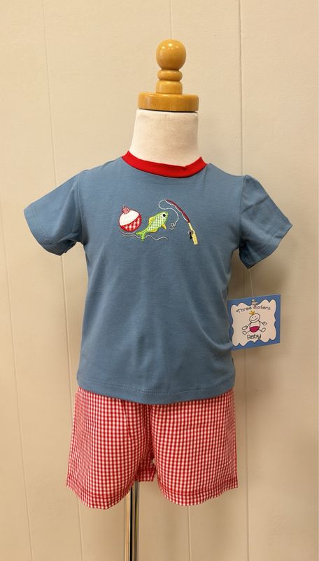 Gone Fishing Boys Short Set