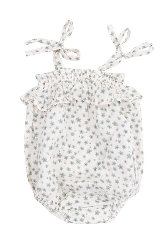 Jadeite Simple Floral Ruffle Bubble