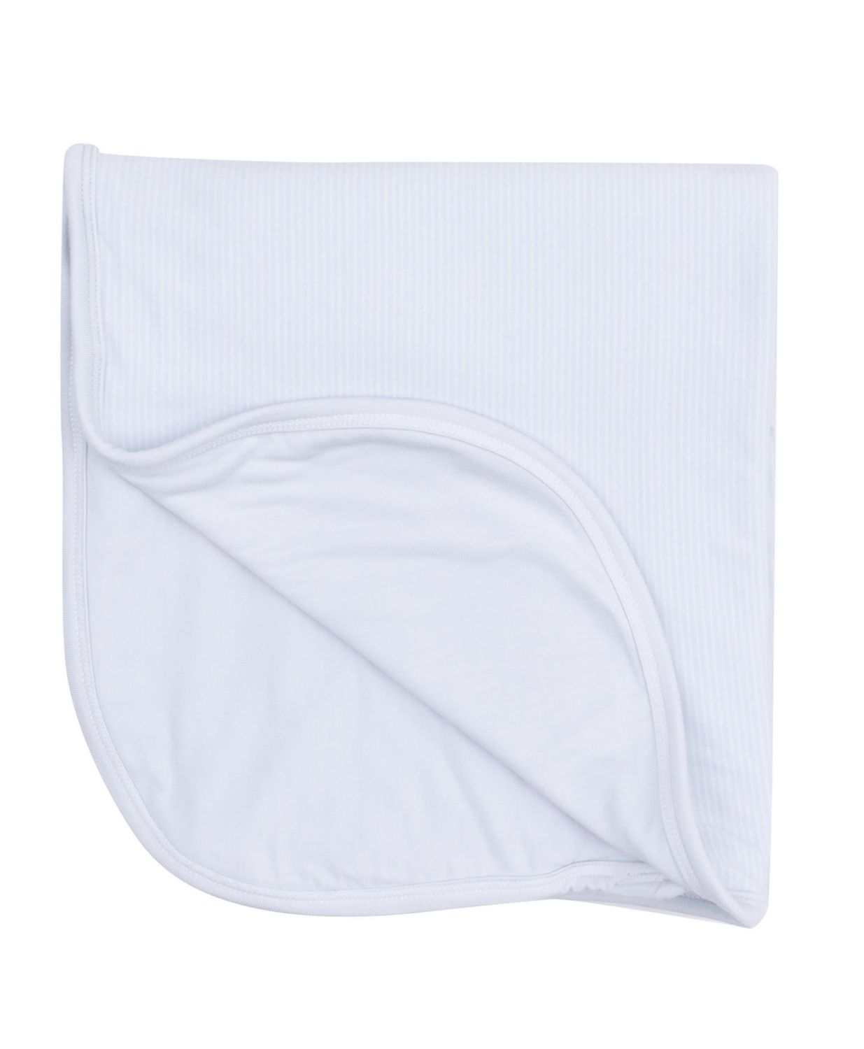 Blue Classic Stripe 2 Ply Bamboo Blanket w/Binding