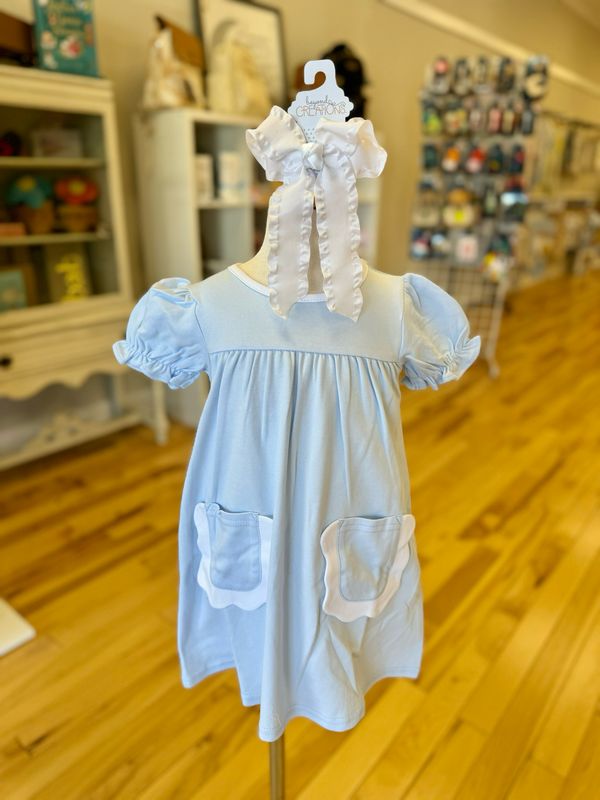Izzie SS Dress- Blue