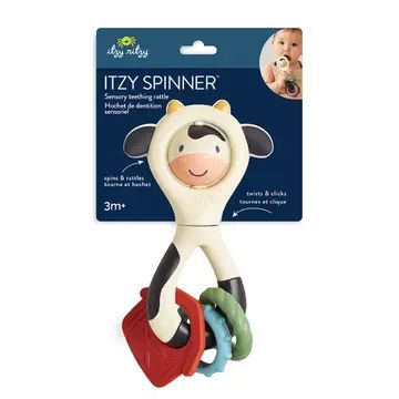 Itzy Spinner Rattle- Cow