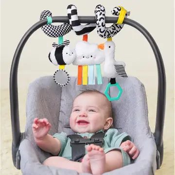 Itzy Bitzy Spiral Car Seat Activity Toy- High Contrast