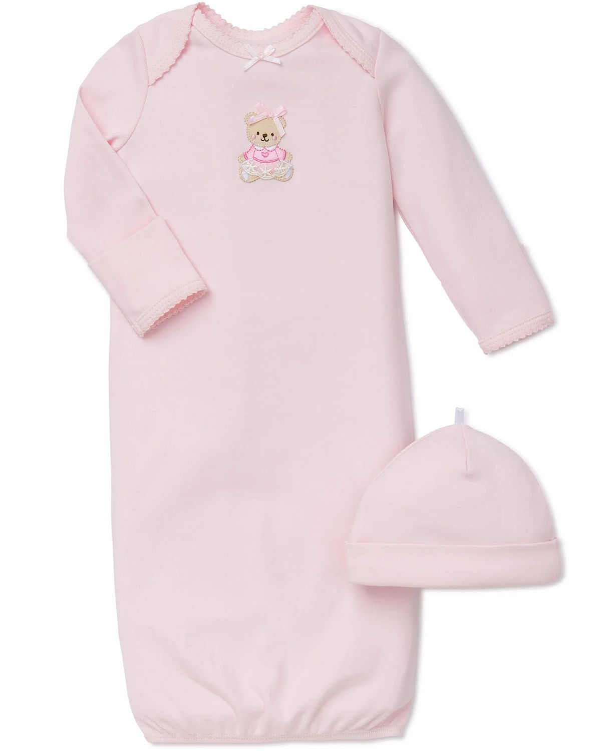 Pink Sweet Bear Sleeper Gown &amp; Hat