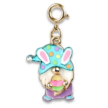 Charm It! Gold Easter Gnome Charm