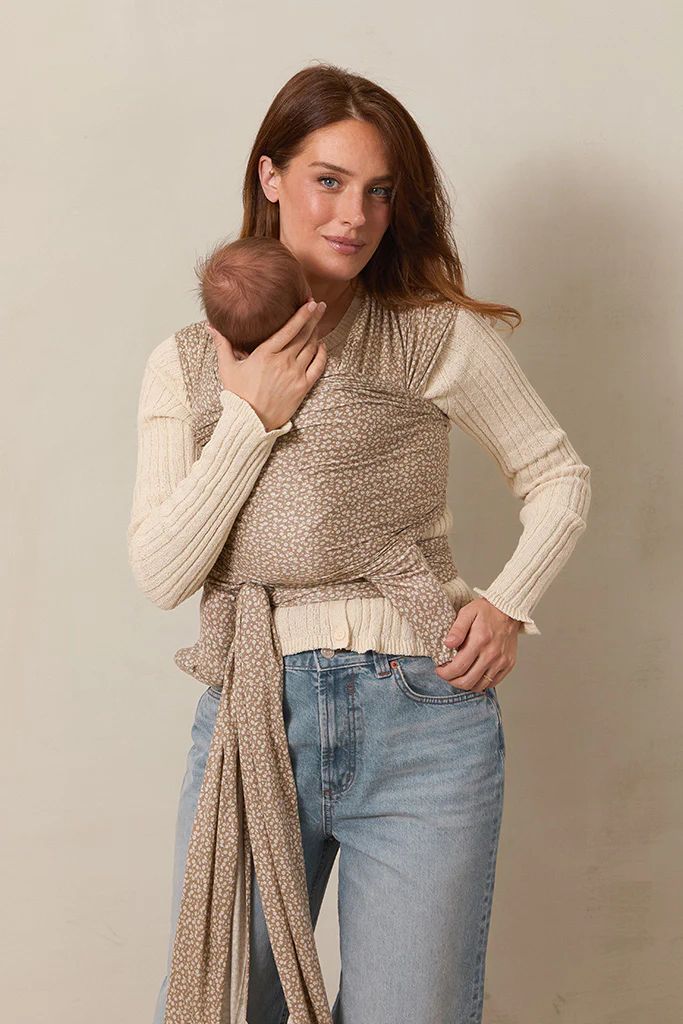 Solly Baby Cream Floral Wrap