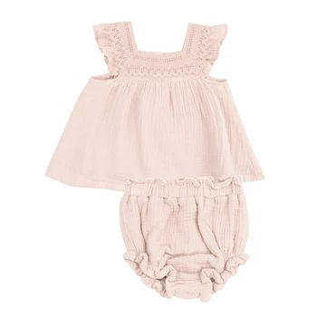 Rose Smoke Heart Lace &amp; High Waisted Diaper Cover