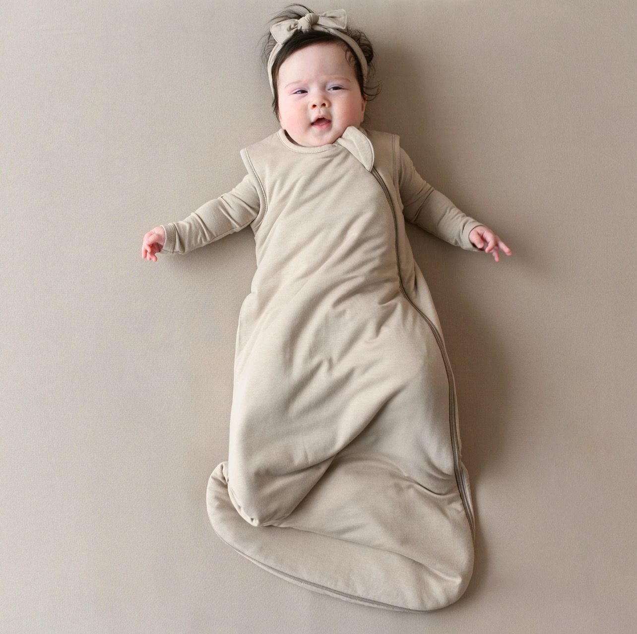 Kyte Baby Sleep Bag in Almond- 6/18m- 1.0 tog