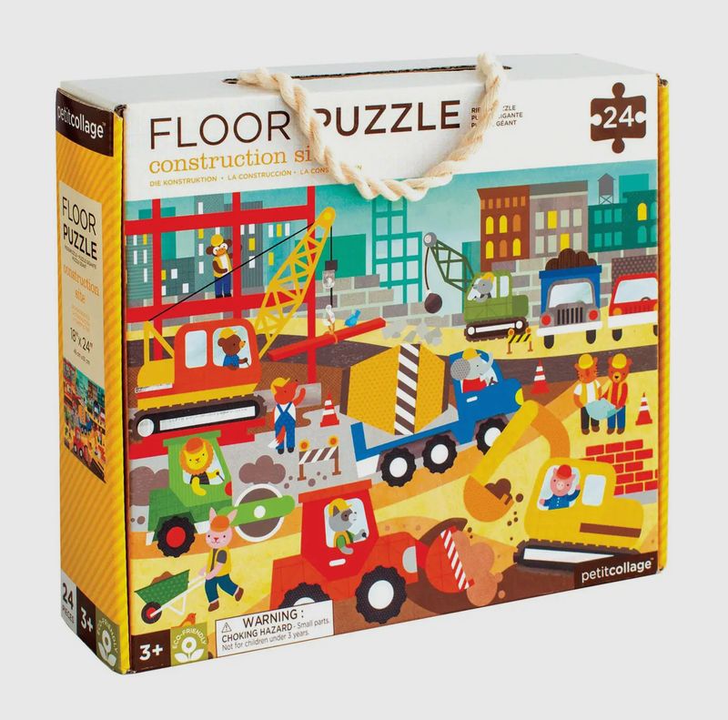 Construction Site 24-Piece Floor Puzzle