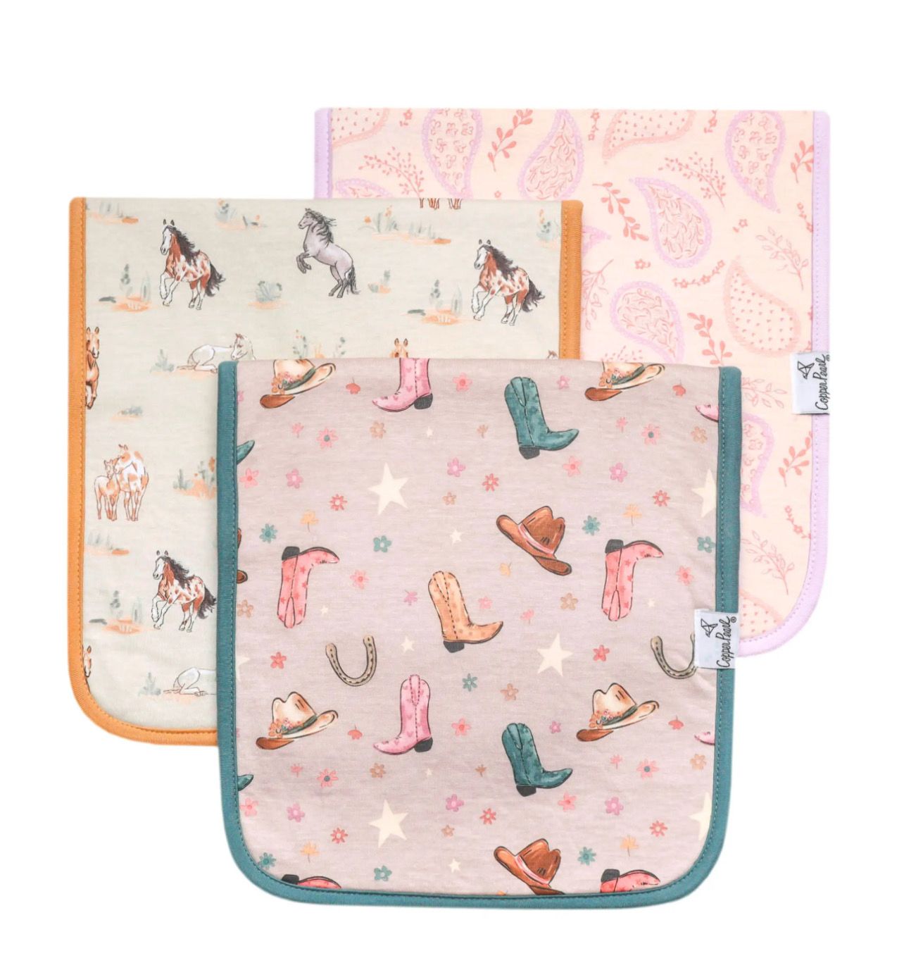 Copper Pearl &quot;Cheyenne&quot; Burp Cloth Set