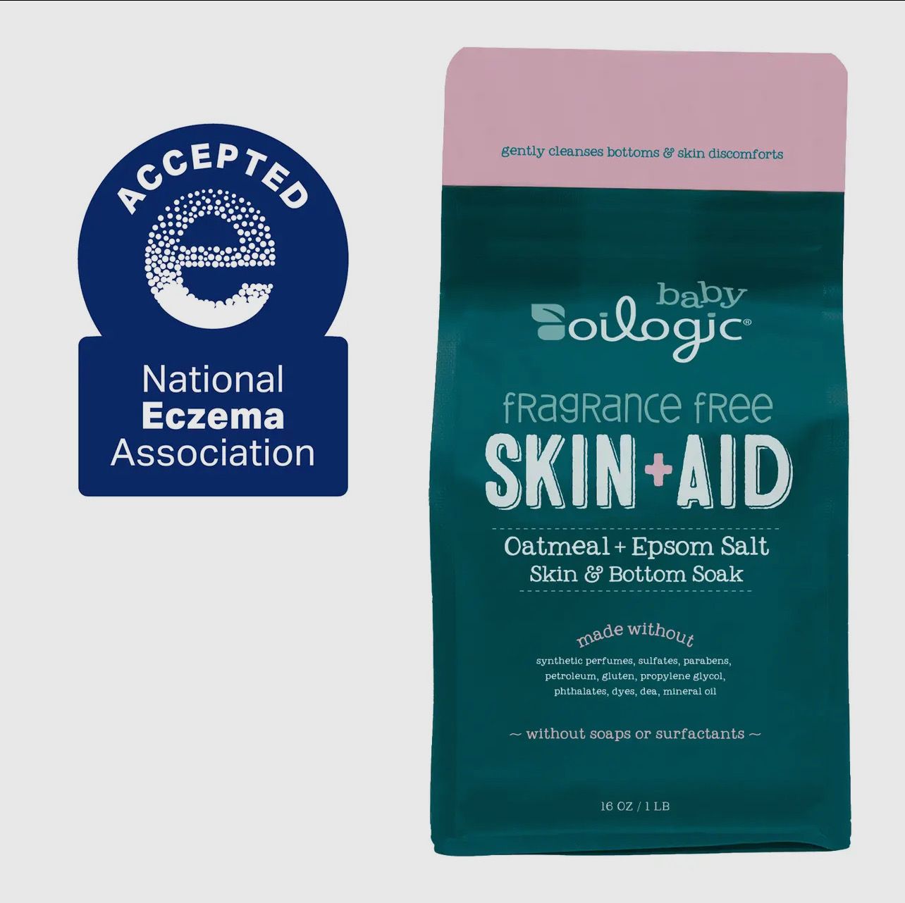 Skin+Aid Oatmeal Epsom Salt Bottom Soak