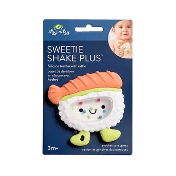 Sweetie Shake Plus- Teething + Rattle Toy- Sushi