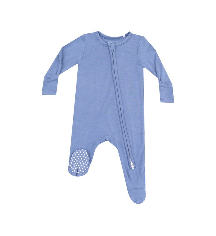 *Bestie Deal* Country Blue 2-Way Zipper Footie