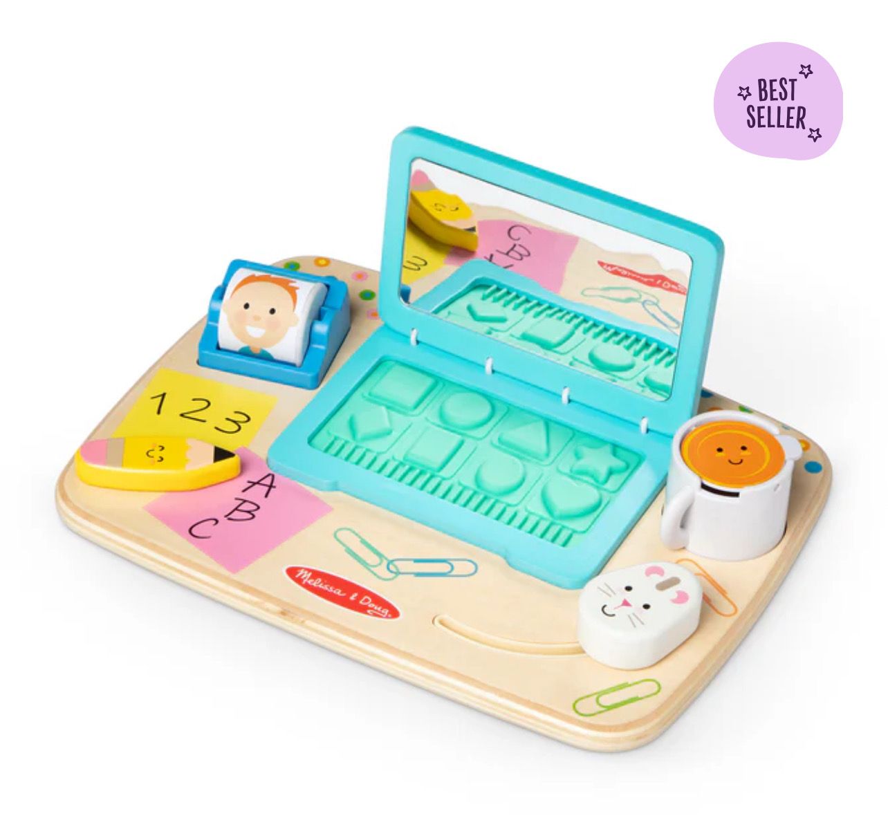 Wooden Work &amp; Play Desktop Activity Board
