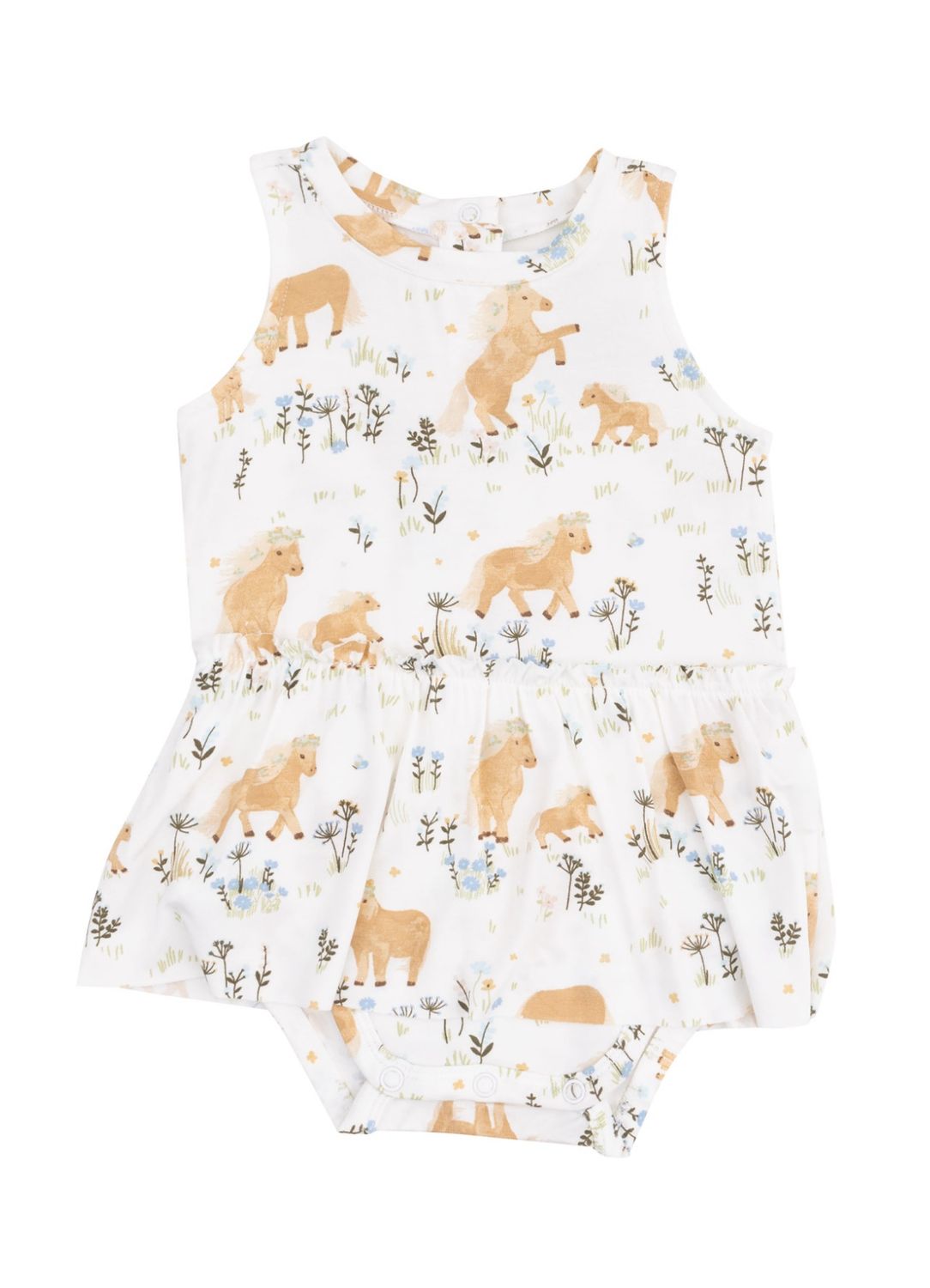 *SALE* Pretty Ponies Bamboo Skirted Bodysuit