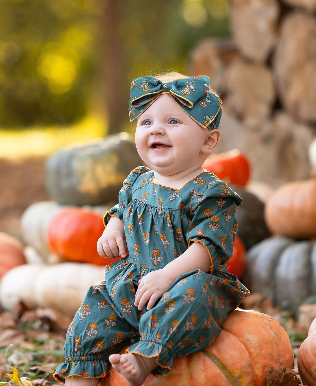 Mabel &amp; Honey Autumn Ivy Romper