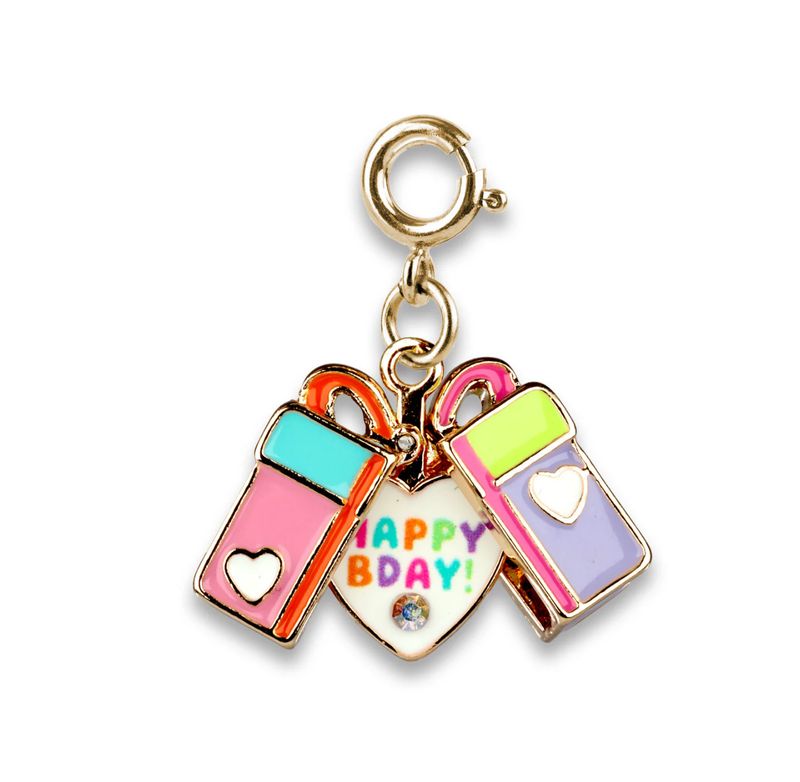 Charm It! Gold Surprise Inside B-Day Gift Charm
