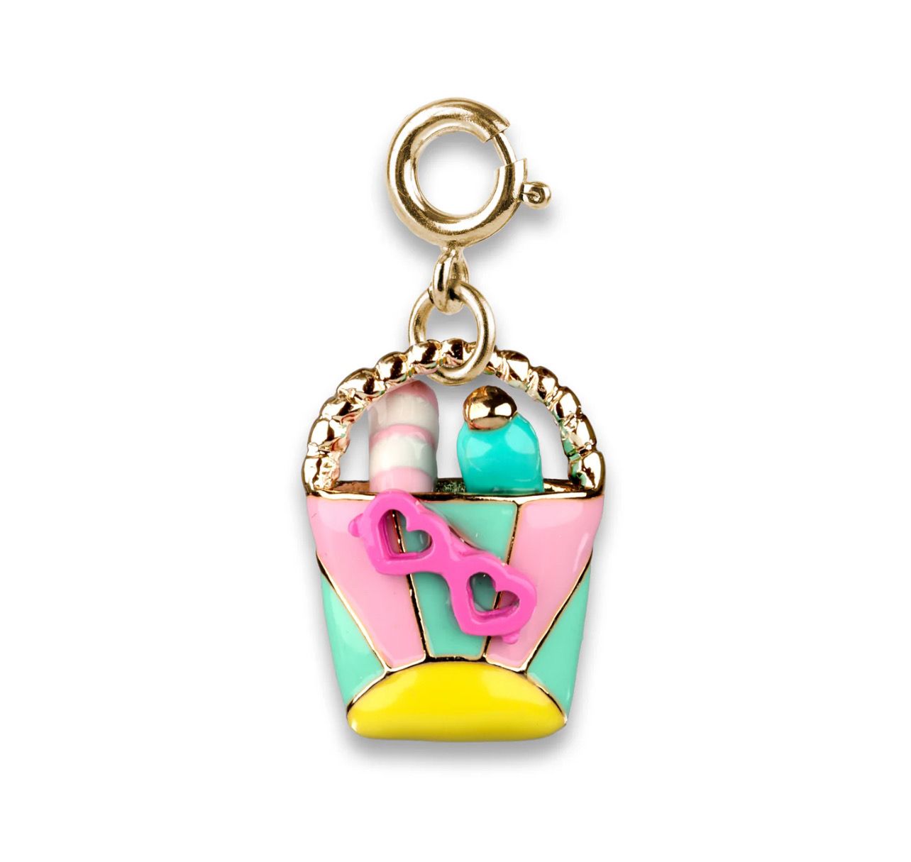 Charm It! Gold Beach Bag Charm