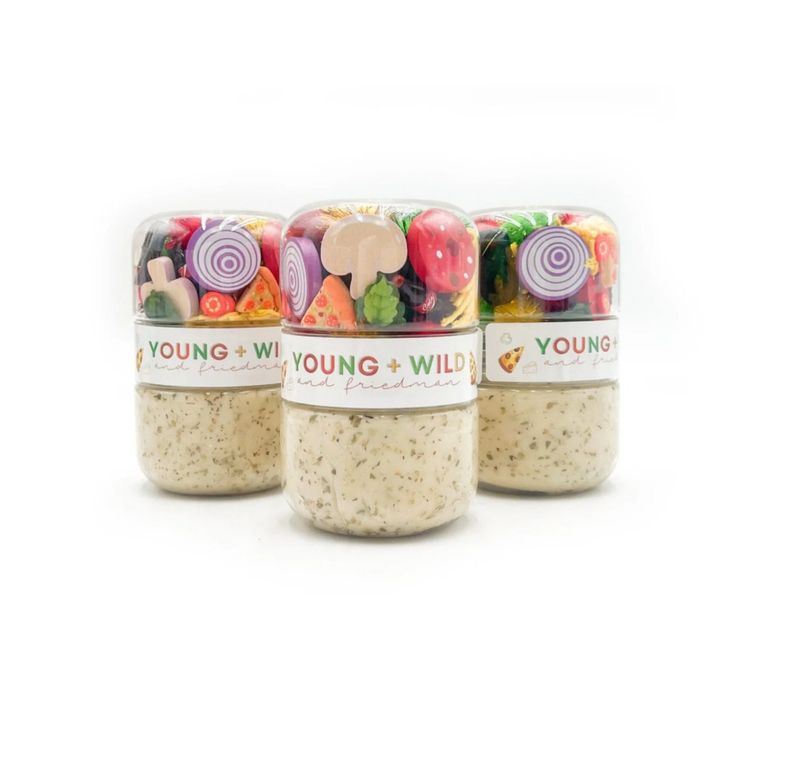 YWF Pizza Grab &amp; Go Dough Jar
