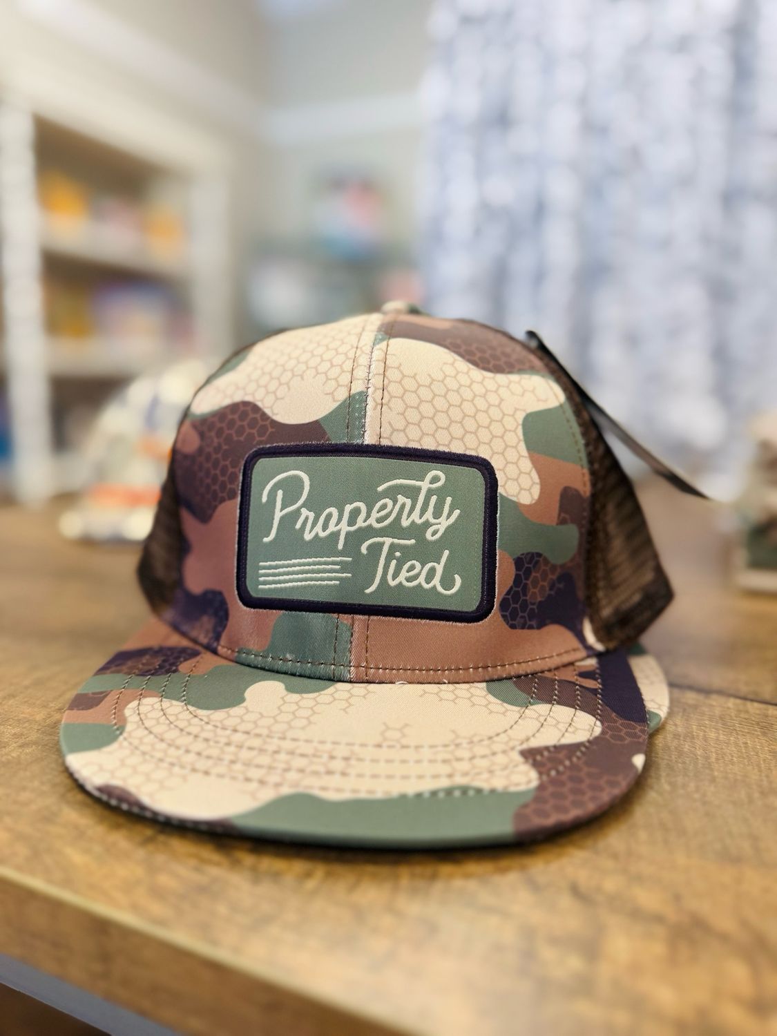 Properly Tied Sportsman Trucker Hat- Delta Woodland Camo