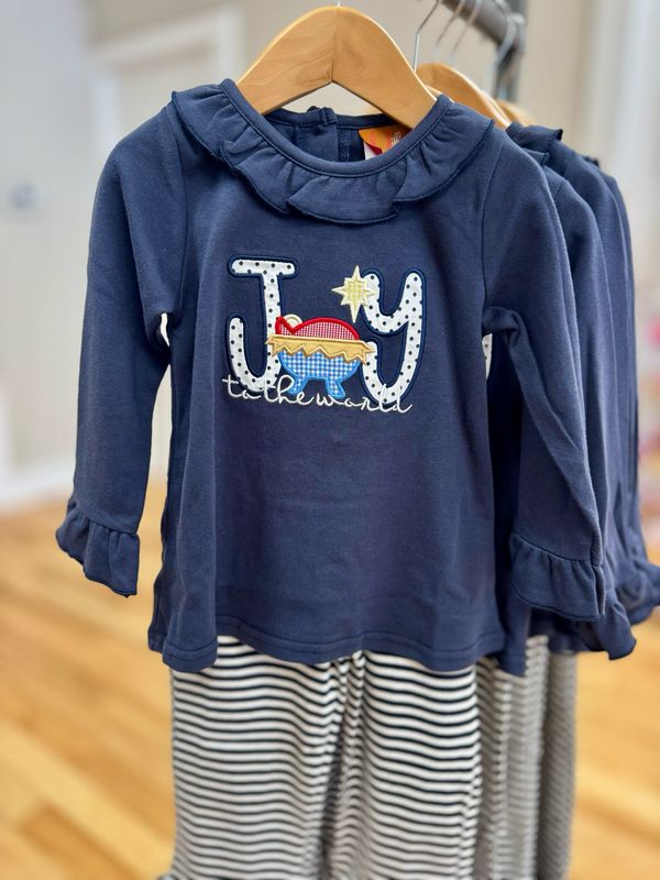 Joy to the World Ruffle Pants Set
