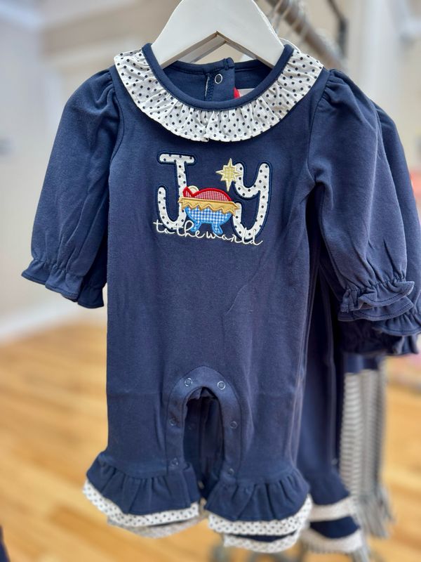Joy to the World Girls Romper