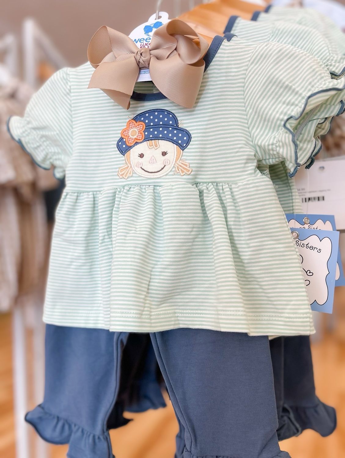 Scarecrow Applique Legging Set