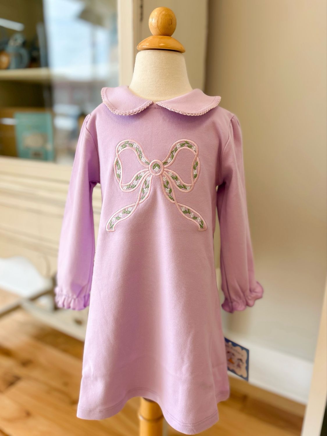 Bow Long Sleeve Dress