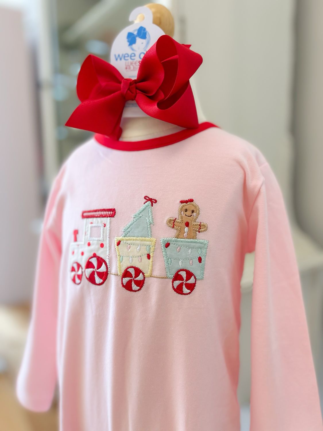 Christmas Train Girls Romper