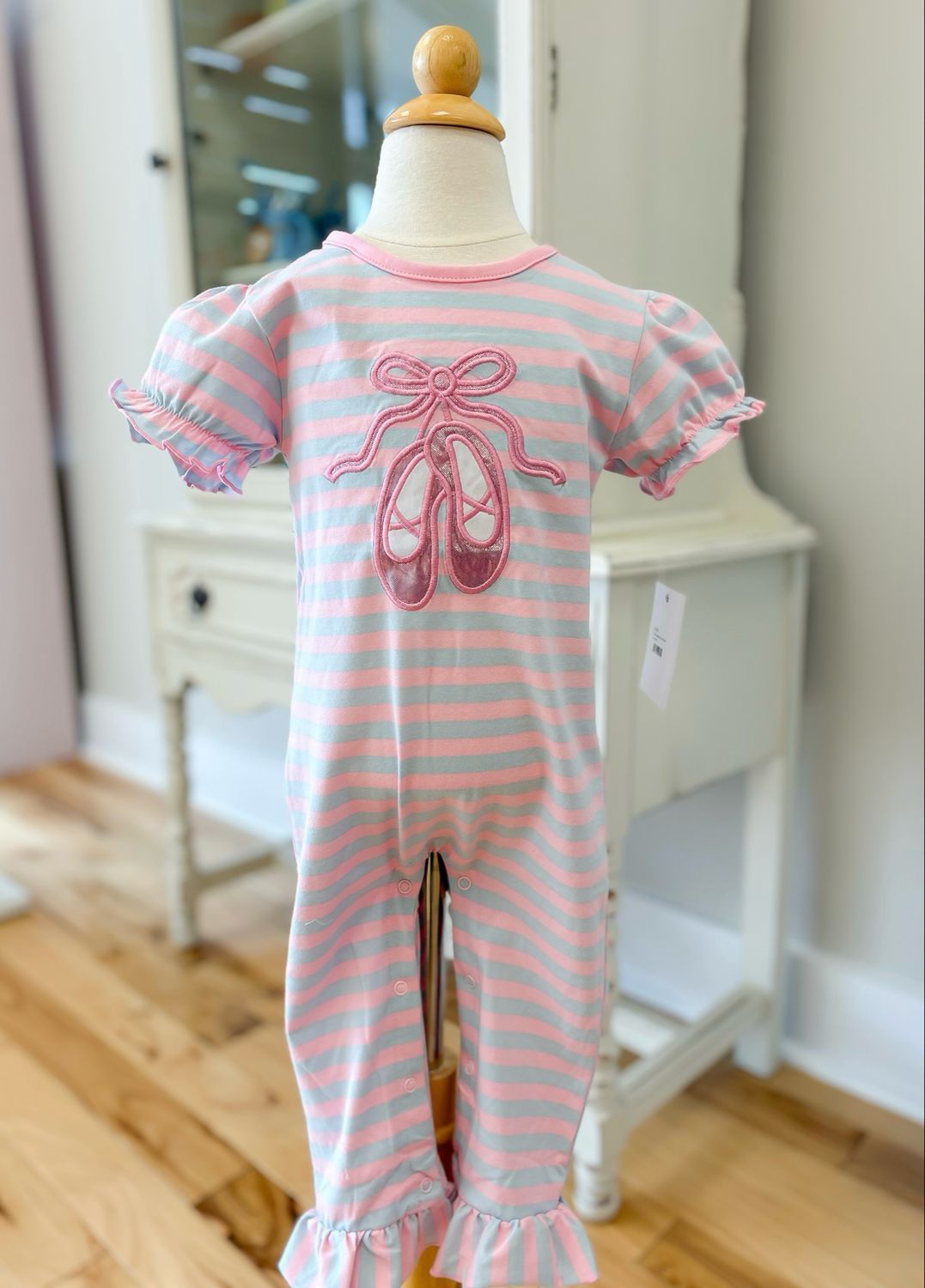 Ballet Applique Girls Romper