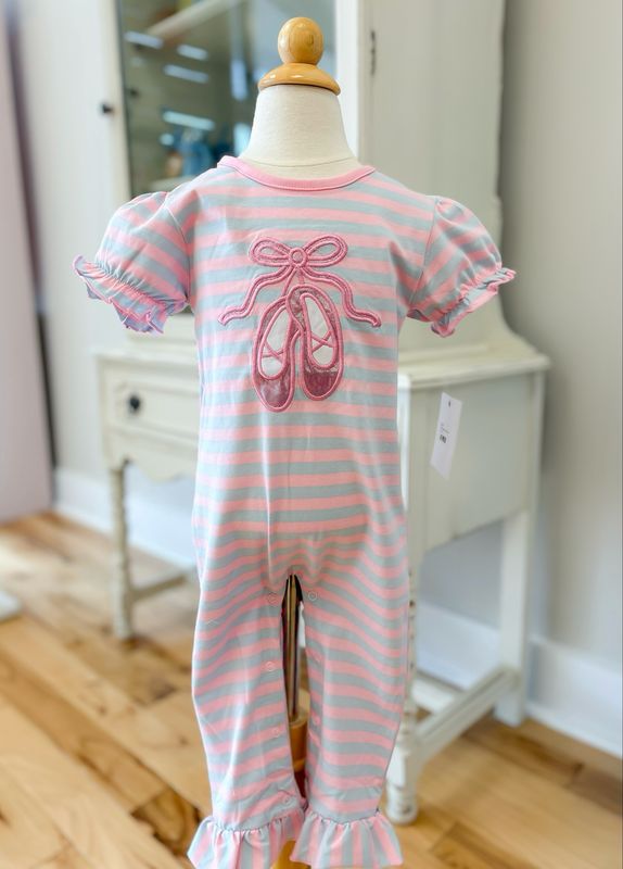 Ballet Applique Girls Romper