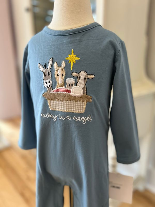 Away in a Manger Boys Romper