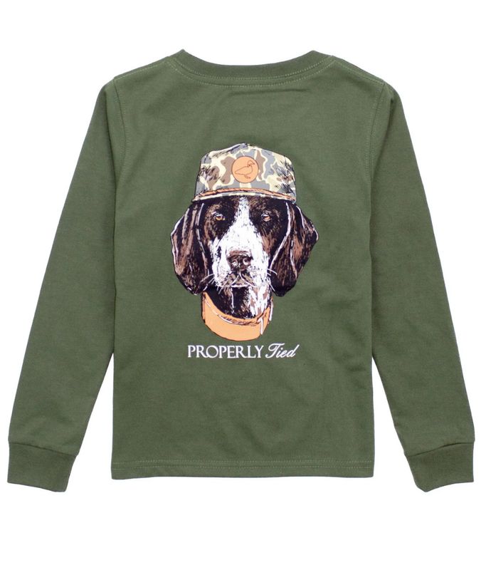 Properly Tied Man&#39;s Best Friend L/S- Olive