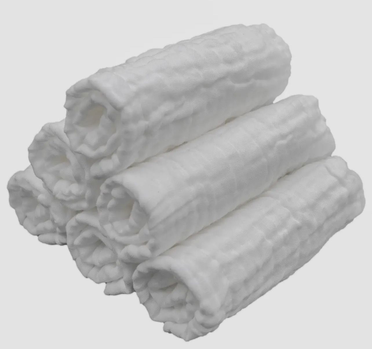 Muslin Baby Washcloths- 6 pack