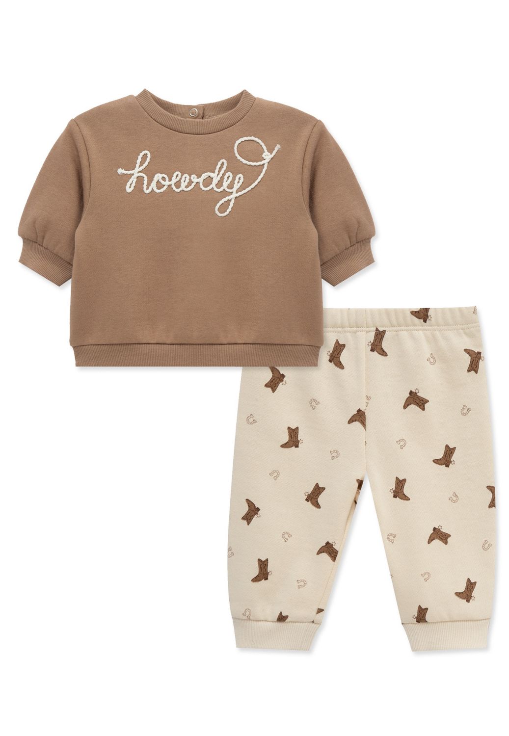&quot;Howdy&quot; Western Sweatshirt &amp; Joggers Set