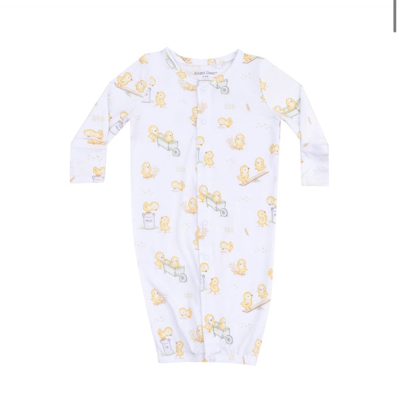 Baby Chicks Bamboo Convertible Gown